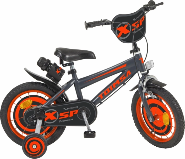 Otroško kolo Toimsa črno/oranžno 14"