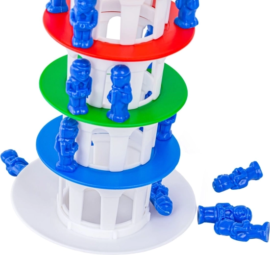 Colorful multi-level tower and lots of fun