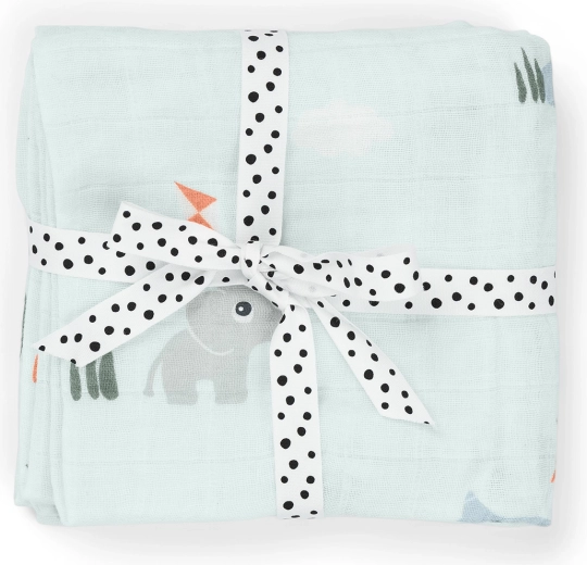 Done by Deer muslinaste plenice Playground – 2 kosa – Modre