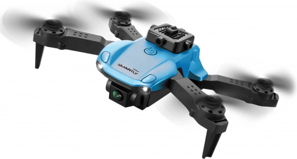 Mini zložljivi RC dron brez kamere SMARTLY, moder