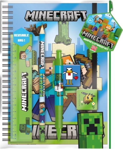 Minecraft šolski set A5 v praktičnem ovitku