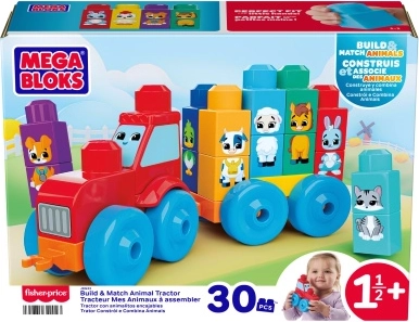 Mega Bloks traktor z živalmi