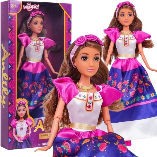 Woopie Royal lutka Lily v tradicionalnem mehiškem narodnem kostumu