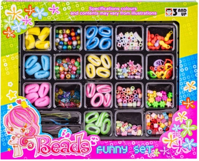Lots of beads in various shapes and colors