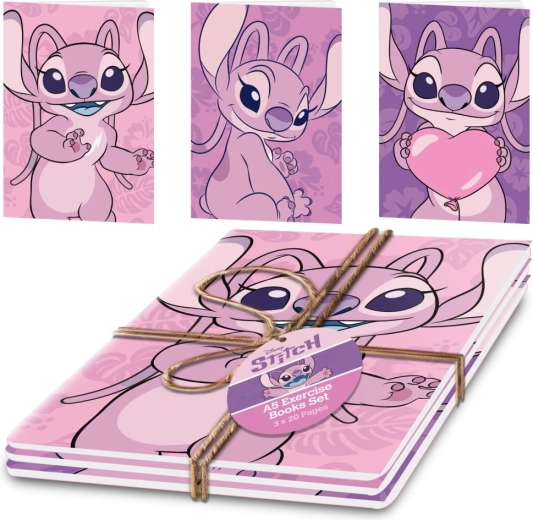 Lilo & Stitch set zvezkov A5 Angel (3 kos)