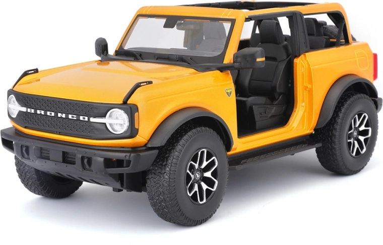 Maisto Ford Bronco Badlands oranžni model 1:18 brez vrat