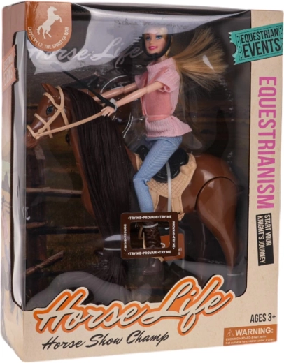 Lutka na konju z dodatki