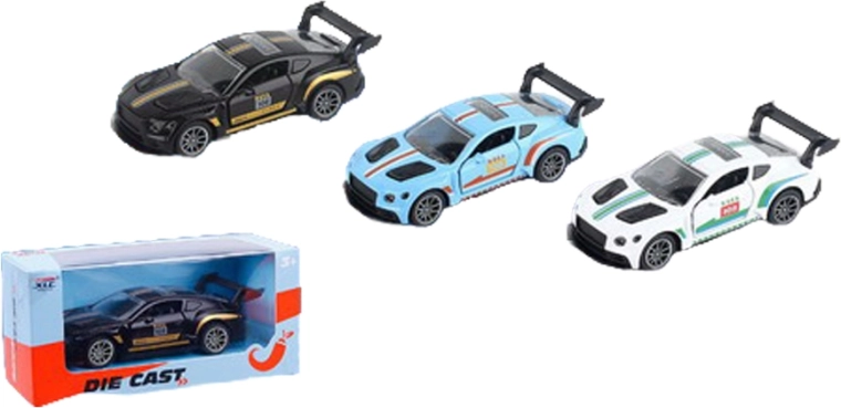 Metal pull-back racing car - 1 piece