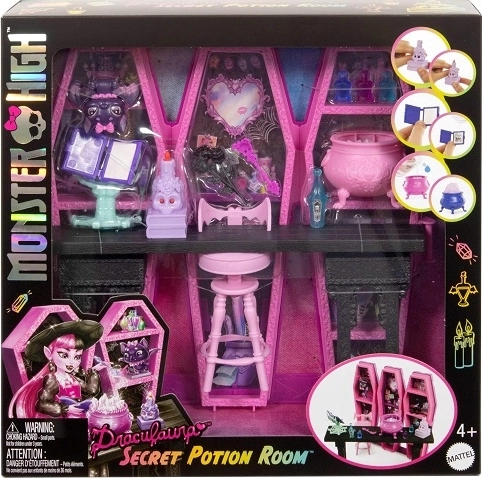 Monster High skrivna soba z napoji Dracaule in dodatki