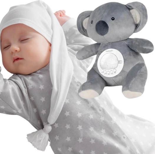 Woopie Baby plišasti polarni medvedek s projektorjem in pomirjujočimi zvoki