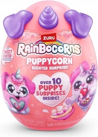 ZURU Rainbocorns Puppycorn presenečenje – plišasti kužek v presenečenju jajčku