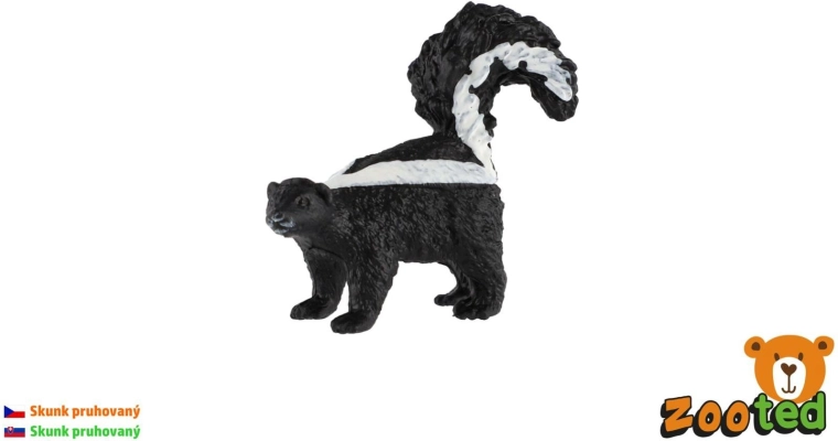 Figurica progastega skunka Zooted 5 cm – 1 kos