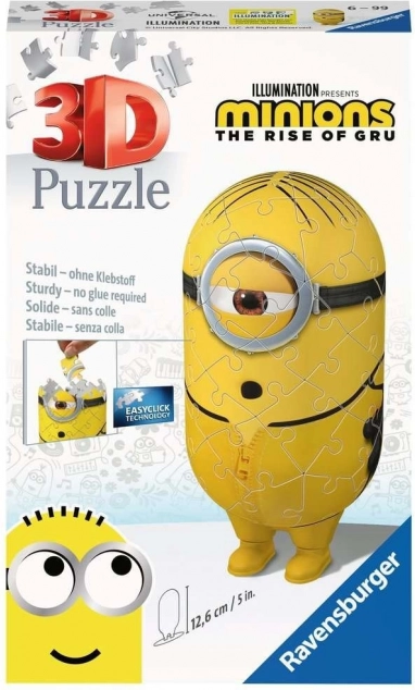 3D sestavljanka Mimoni 2: Kung Fu od Ravensburger, 54 kosov