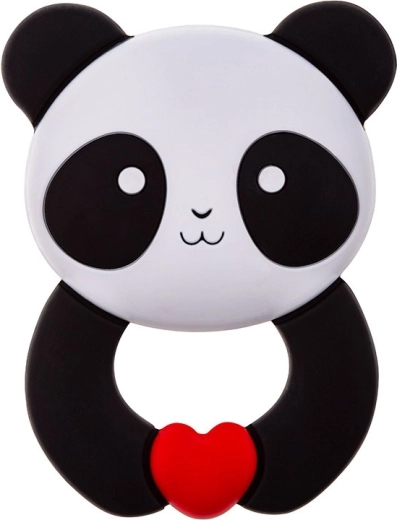 Akuku silikonsko grizalo panda - 1 kos