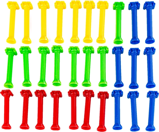 Colored columns for dexterity and coordination