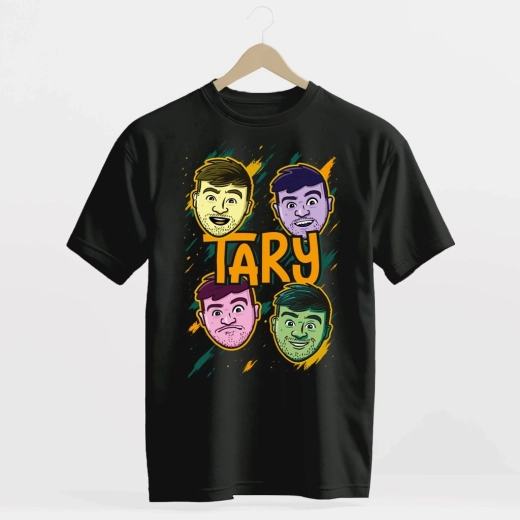 Tary faces T-shirt black 164–170