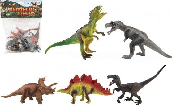 Komplet plastičnih dinozavrov 15–18 cm, 5 kosov