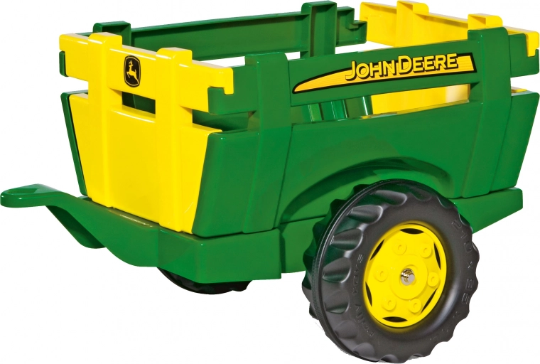 Prikolica Rolly Toys John Deere z odpiranjem stranic