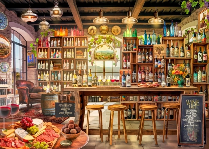 Bluebird sestavljanka Degustacija vin 500 koščkov