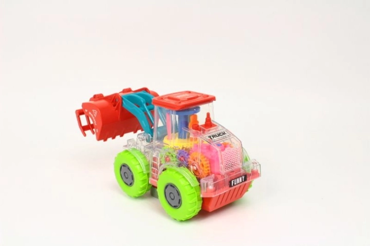 Prozorni baterijski traktor za otroke
