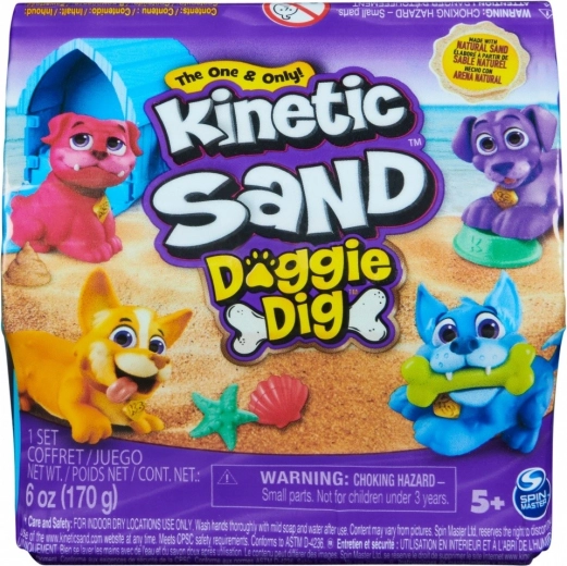 Kinetic Sand Mini set Kužek – kreativni pesek s presenečenjem
