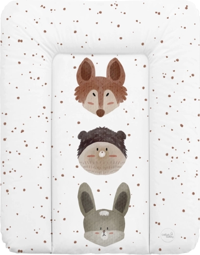 Ceba Baby mehka previjalna podloga za komodo Basic Cute Animals 50 × 70 cm