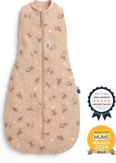 ErgoPouch 2-v-1 povijalka in spalna vreča Cocoon Melody, 6–12 mesecev, 1,0 TOG