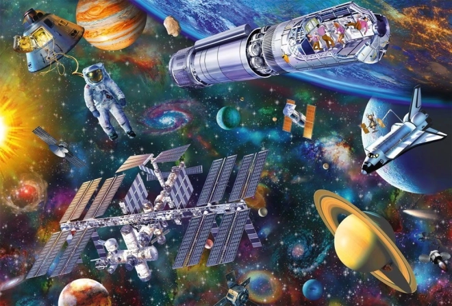Schmidt Puzzle Vesoljska zabava 100 koščkov