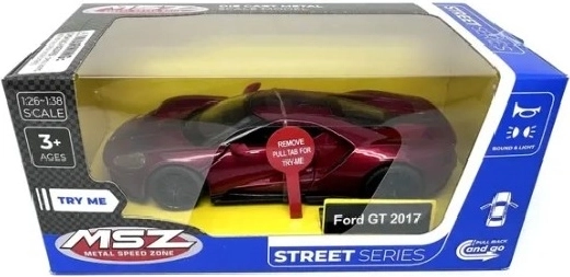 MSZ Ford GT 2017 rdeč model avtomobila s svetlobnimi in zvočnimi učinki