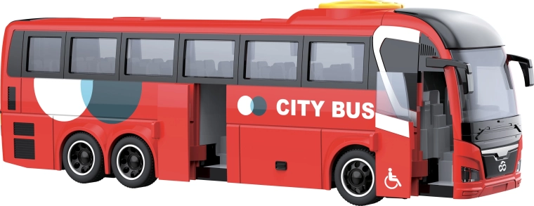 City Service Car mestni avtobus 1:16 rdeč