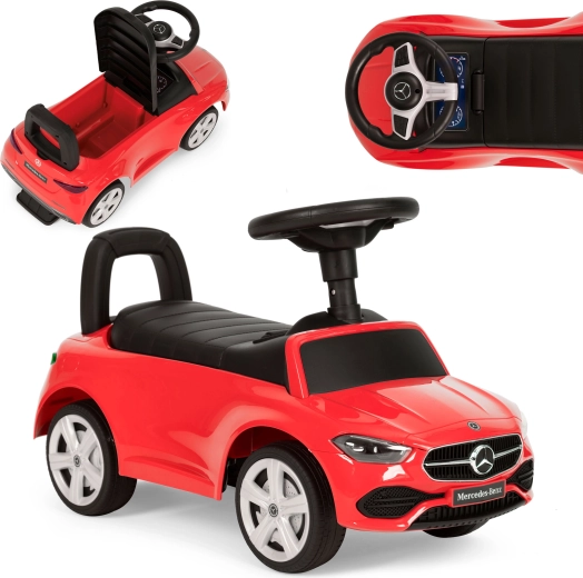 Vozilo Mercedes C-CLASS z interaktivnim volanom zveni rdeče
