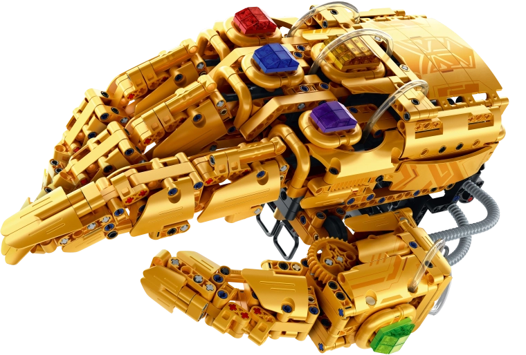 Impresiven model zlate robotske roke
