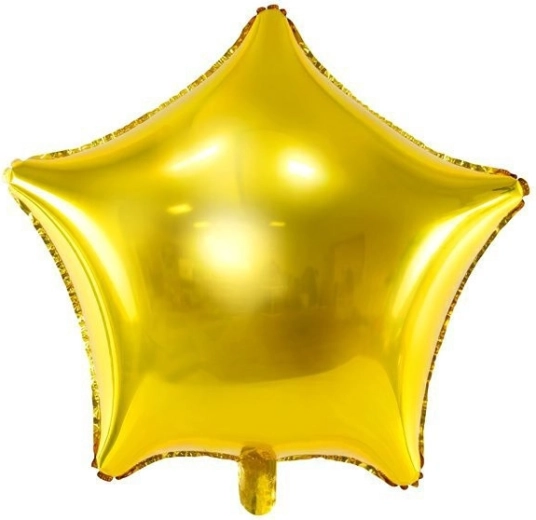 Folijski balon zvezda zlate barve 45 cm