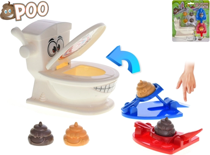 Namizna igra Poo Shoot – zabavno streljanje v stranišče za 2 igralca