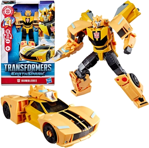 Hasbro Transformers EarthSpark deluxe figura Bumblebee 2v1 (robot in športni avto)