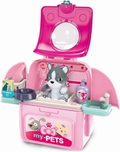 Komplet 2v1 nahrbtnik z živalco – kužek