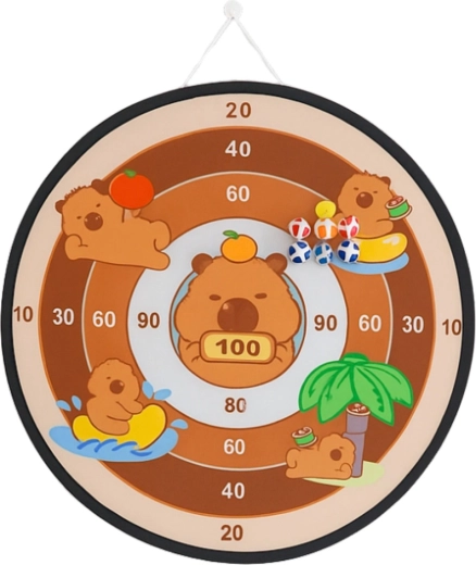 Velika tarča 73,5 cm z ljubkimi kapibarami