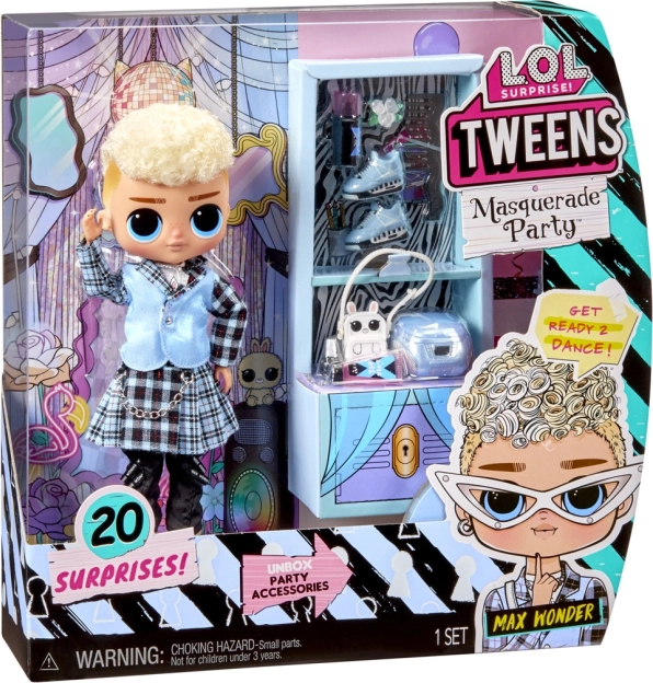 L.O.L. Surprise! Tweens punčka Max Wonder – Pustni ples