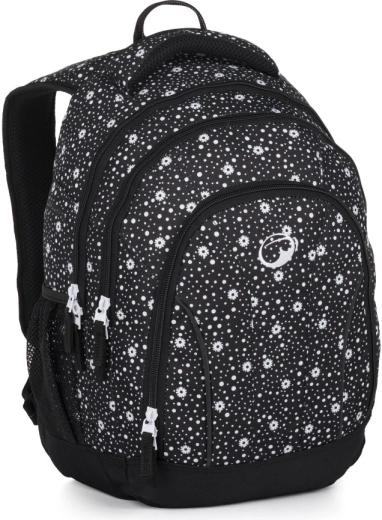 Bagmaster Supernova student backpack black-white
