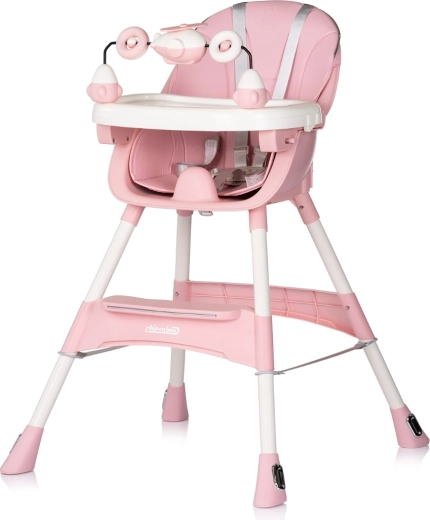 Jedilni stolček Chipolino Avocado Powder pink