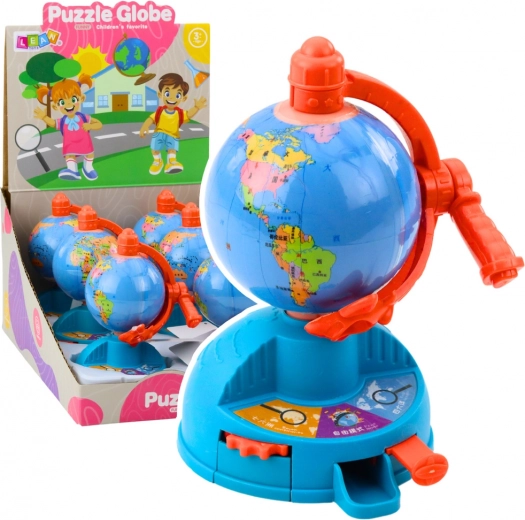 Mini globus z zobnikom in premičnim letalom