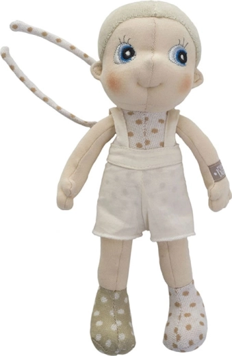 Rubens Barn EcoBuds Elm mini – mehka punčka iz blaga iz bio bombaža 23 cm