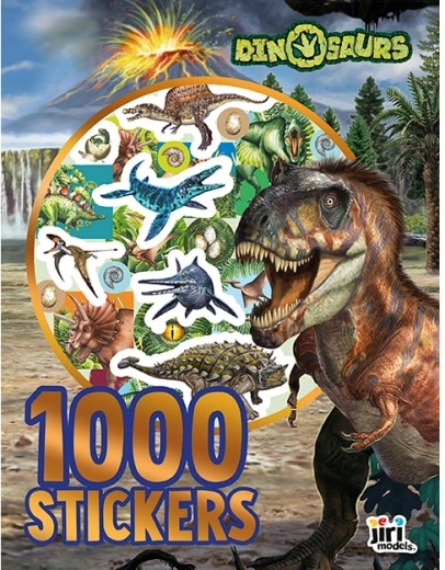 Zvezek s 1000 nalepkami dinozavrov
