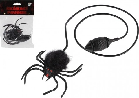 Skakajoči pajek z ročno pumpico 7 cm