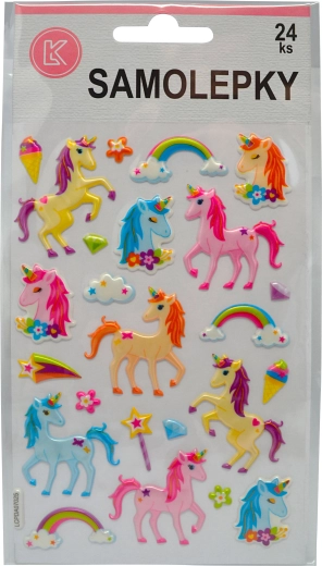 Nalepke samorogi 24 kos