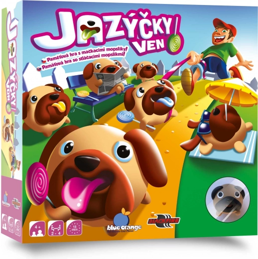 Jeziki ven! Spominska igra z mopsliji