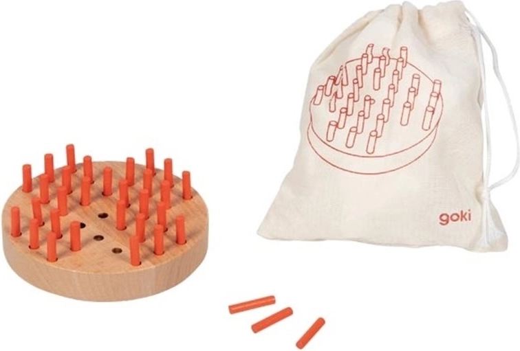 Goki solitaire game in a pouch