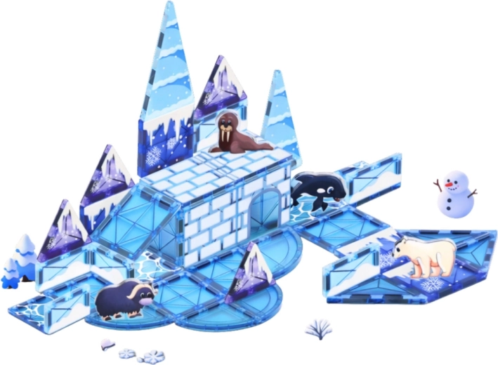 Prosojni modri paneli kot led