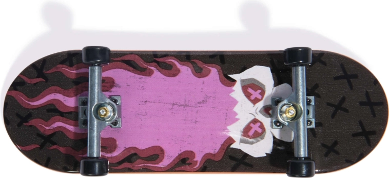 Prstni skateboard z realističnimi detajli