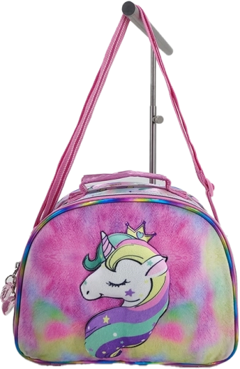 Dekliška torbica za čez ramo z mavričnim samorogom 25 cm